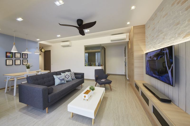 Contemporary, Minimalist Design - Living Room - Condominium - Design by Carpenters 匠