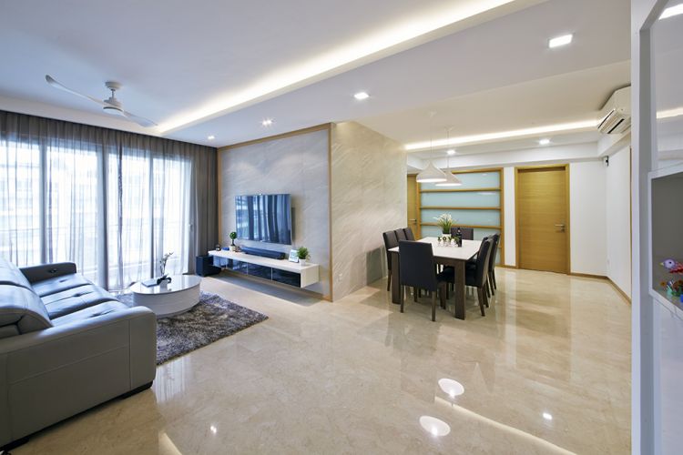 Contemporary, Modern Design - Living Room - Condominium - Design by Carpenters 匠