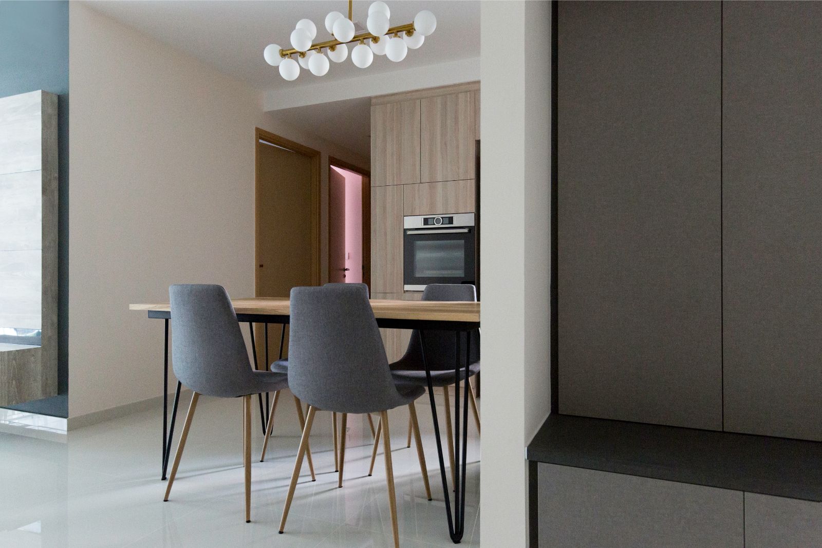 Minimalist, Scandinavian Design - Dining Room - Condominium - Design by Carpenters 匠