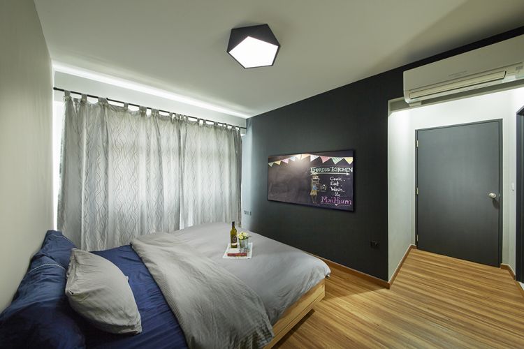 Eclectic, Modern Design - Bedroom - HDB 4 Room - Design by Carpenters 匠