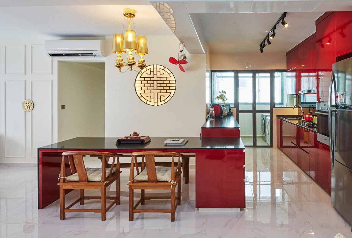 Contemporary, Modern Design - Dining Room - HDB 4 Room - Design by Carpenters 匠