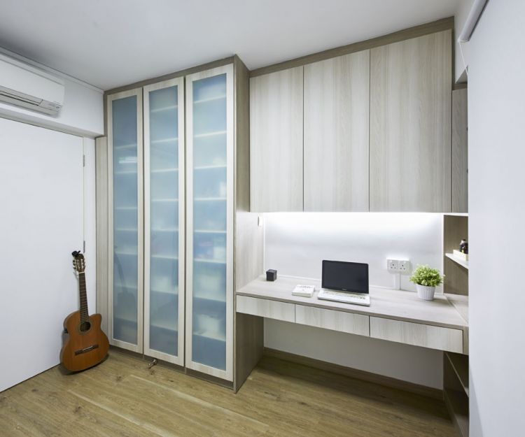 Minimalist, Scandinavian Design - Study Room - HDB 5 Room - Design by Carpenters 匠