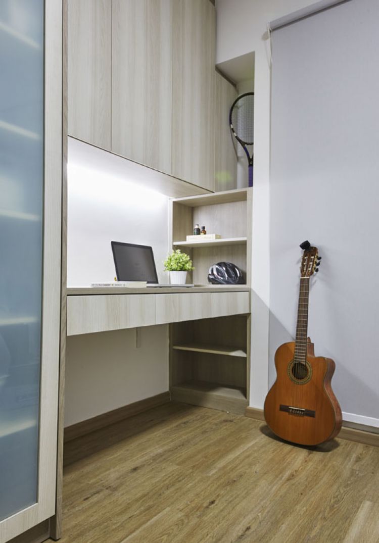 Minimalist, Scandinavian Design - Study Room - HDB 5 Room - Design by Carpenters 匠