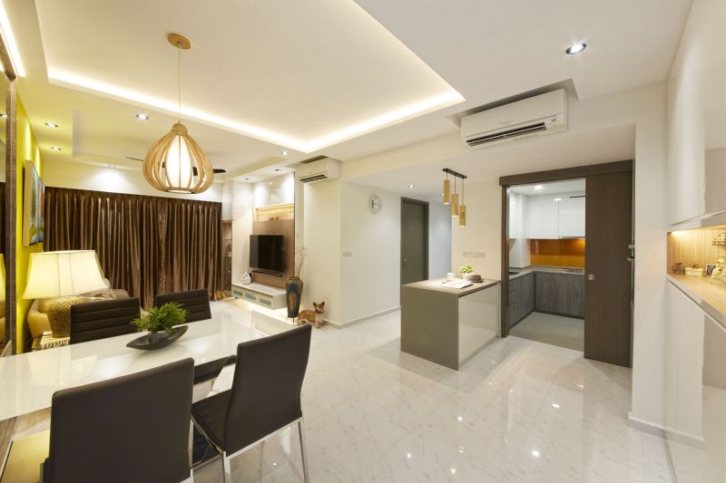 Contemporary, Modern Design - Living Room - HDB 4 Room - Design by Carpenters 匠