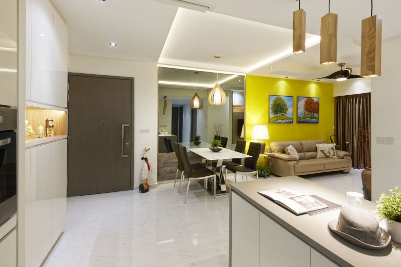 Contemporary, Modern Design - Living Room - HDB 4 Room - Design by Carpenters 匠