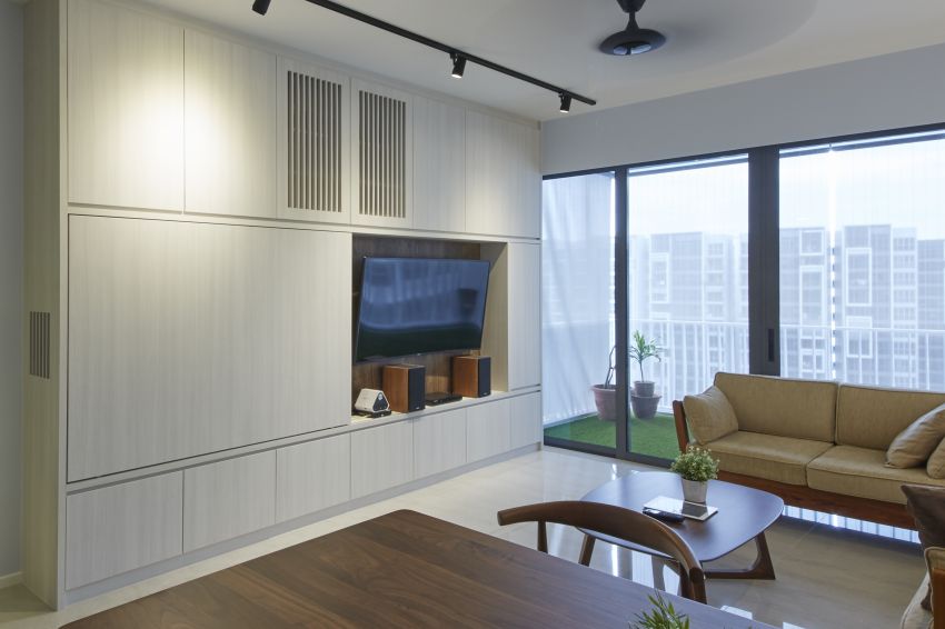 Scandinavian, Tropical Design - Living Room - HDB 3 Room - Design by Carpenters 匠