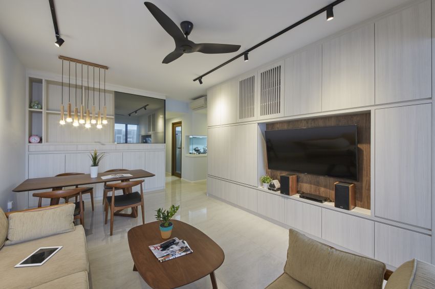 Scandinavian, Tropical Design - Living Room - HDB 3 Room - Design by Carpenters 匠