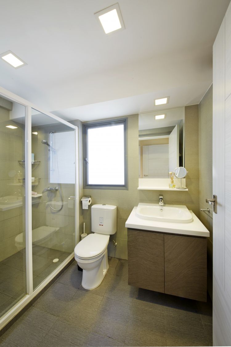 Minimalist, Modern, Scandinavian Design - Bathroom - HDB 4 Room - Design by Carpenters 匠