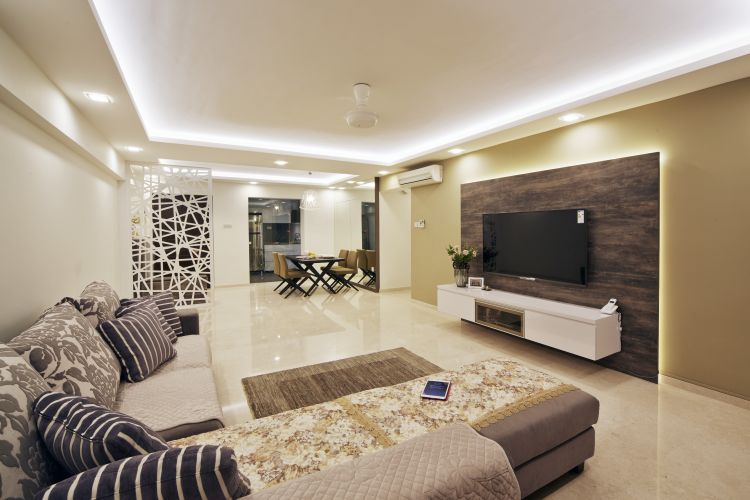 Contemporary, Modern Design - Living Room - HDB 4 Room - Design by Carpenters 匠