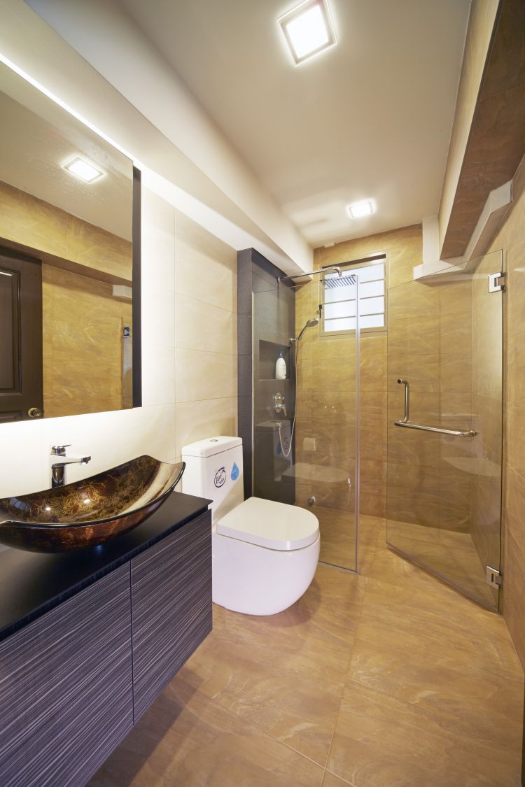 Contemporary, Modern Design - Bathroom - HDB 4 Room - Design by Carpenters 匠