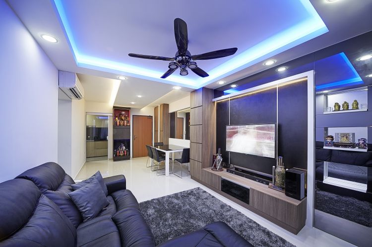 Contemporary, Modern Design - Living Room - HDB 5 Room - Design by Carpenters 匠