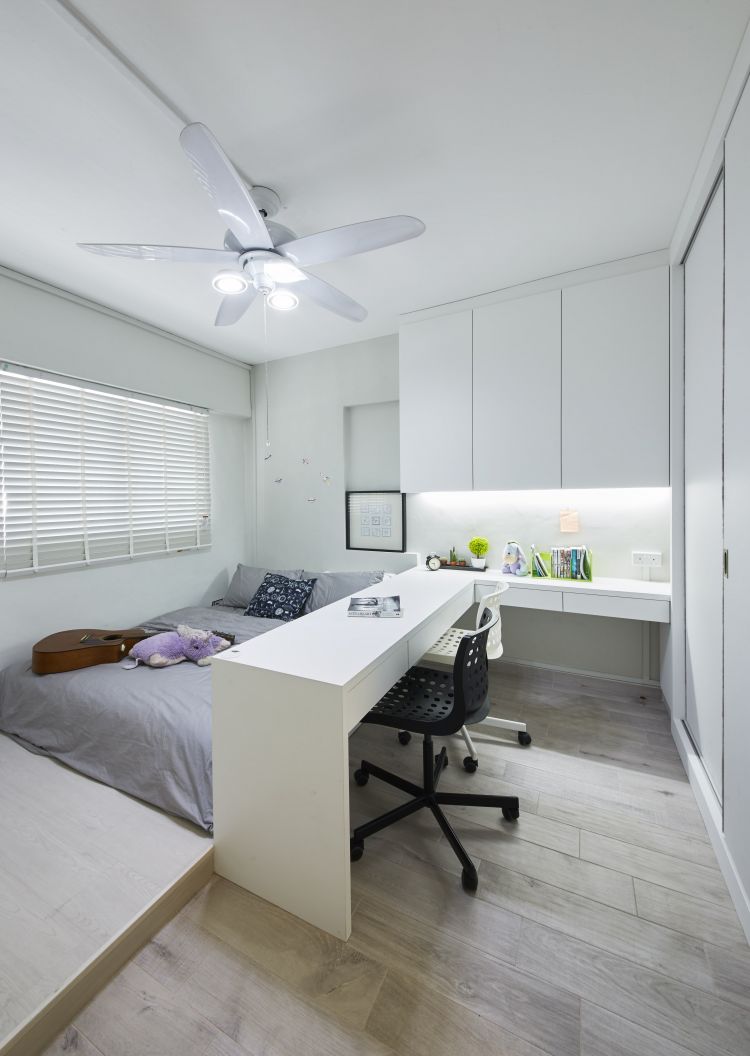 Modern, Scandinavian, Vintage Design - Bedroom - HDB Executive Apartment - Design by Carpenters 匠