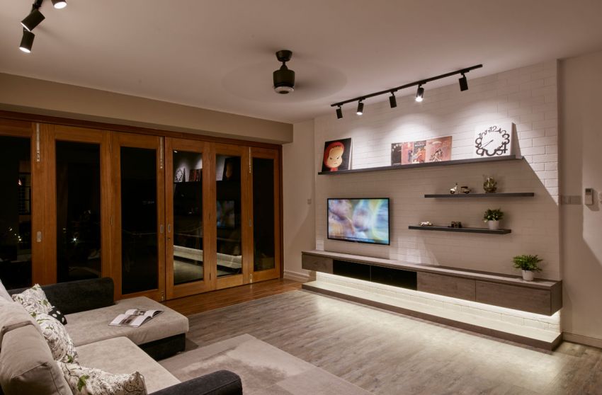 Industrial, Rustic, Scandinavian Design - Living Room - HDB 4 Room - Design by Carpenters 匠