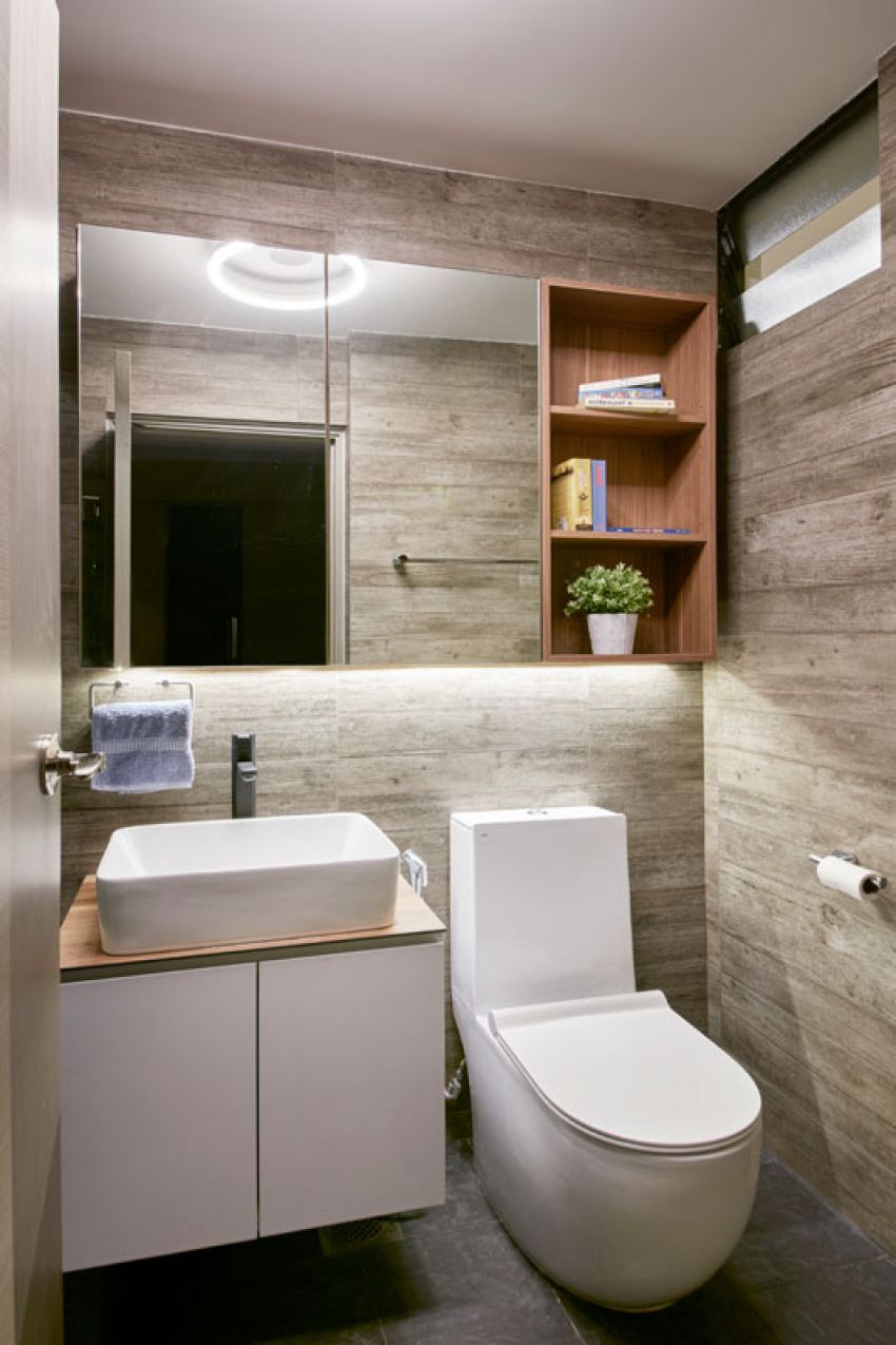 Industrial, Rustic, Scandinavian Design - Bathroom - HDB 4 Room - Design by Carpenters 匠