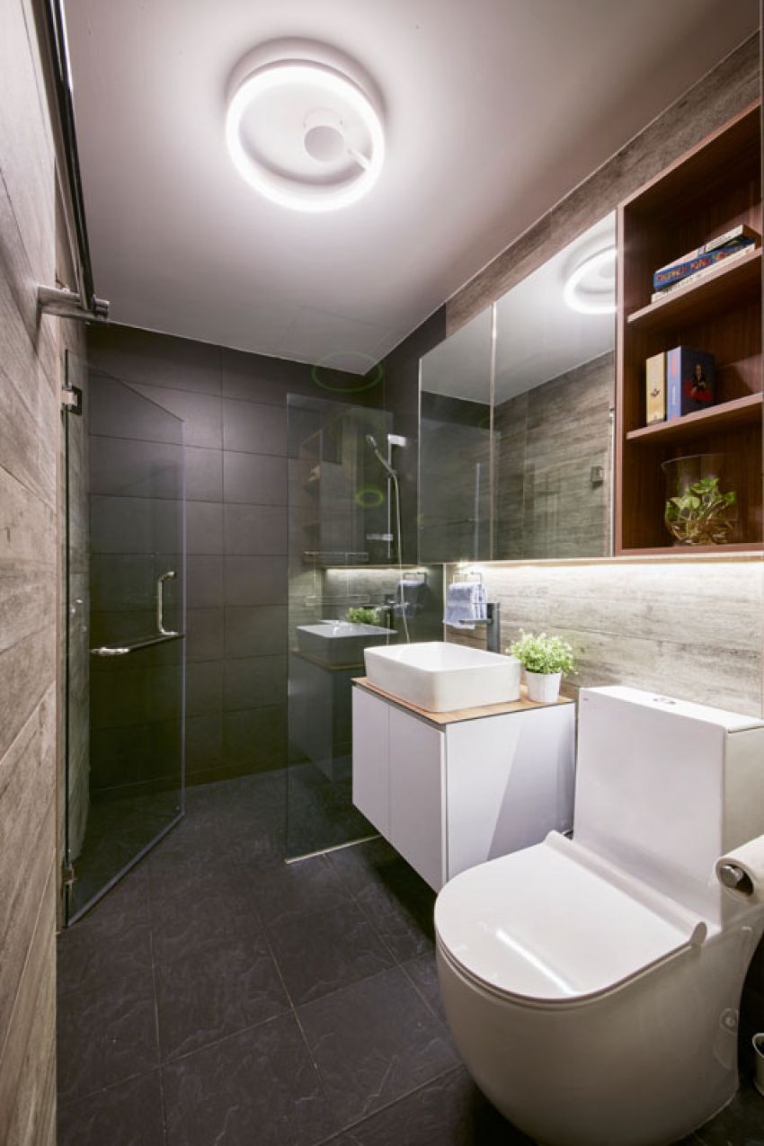 Industrial, Rustic, Scandinavian Design - Bathroom - HDB 4 Room - Design by Carpenters 匠
