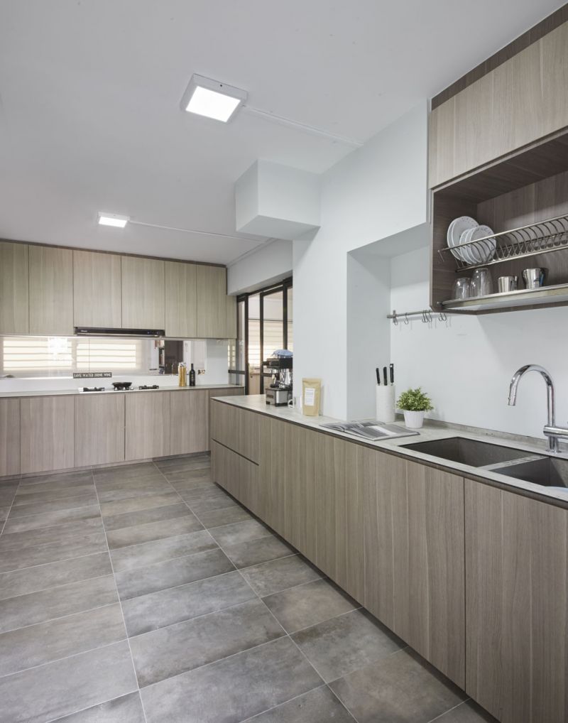 Industrial, Minimalist, Modern Design - Kitchen - HDB Executive Apartment - Design by Carpenters 匠