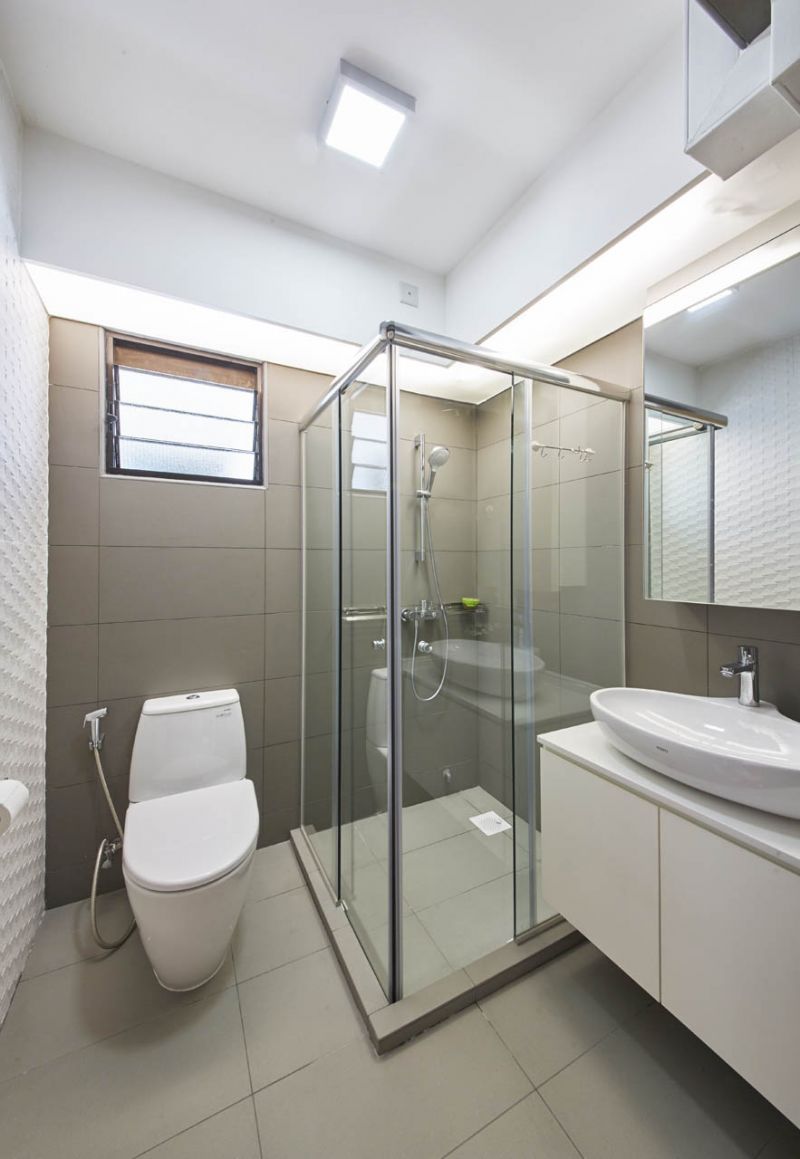 Contemporary, Minimalist, Modern Design - Bathroom - HDB 5 Room - Design by Carpenters 匠