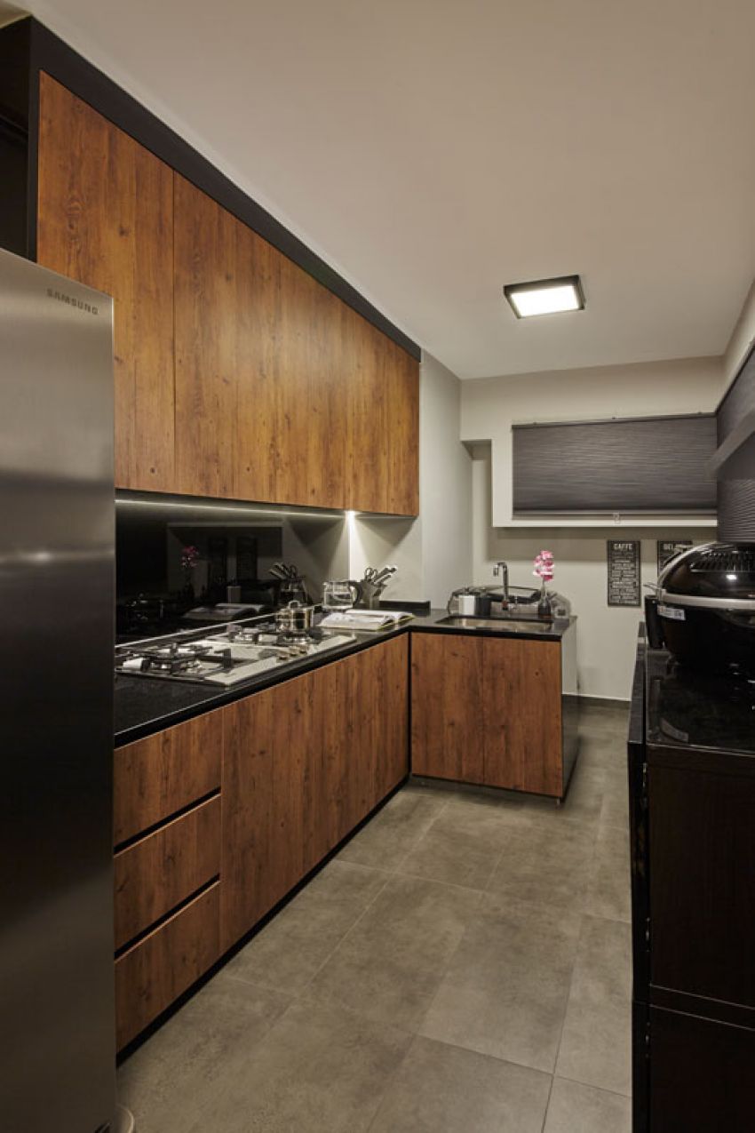 Rustic, Scandinavian Design - Kitchen - HDB 4 Room - Design by Carpenters 匠