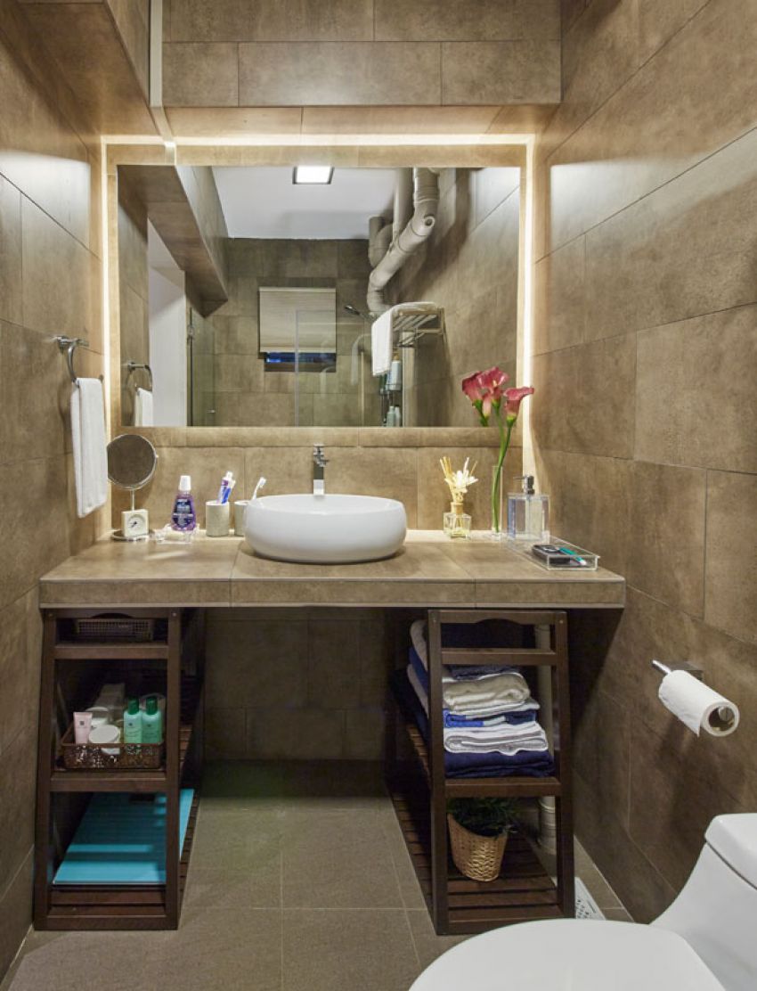 Rustic, Scandinavian Design - Bathroom - HDB 4 Room - Design by Carpenters 匠