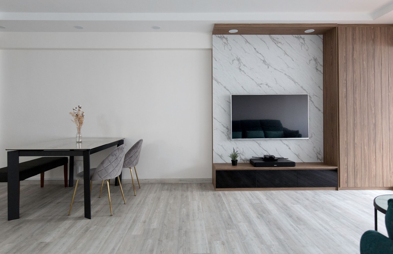 Minimalist, Modern Design - Living Room - HDB 5 Room - Design by Carpenters 匠