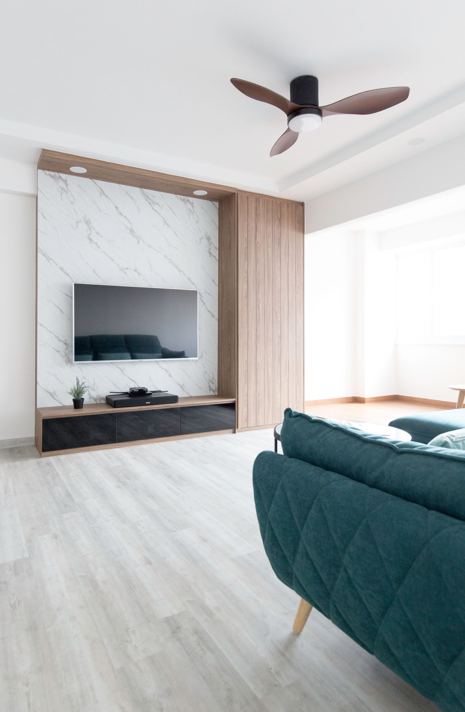 Minimalist, Modern Design - Living Room - HDB 5 Room - Design by Carpenters 匠