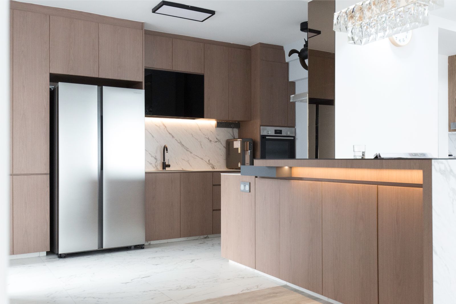 Minimalist, Modern Design - Kitchen - HDB 5 Room - Design by Carpenters 匠