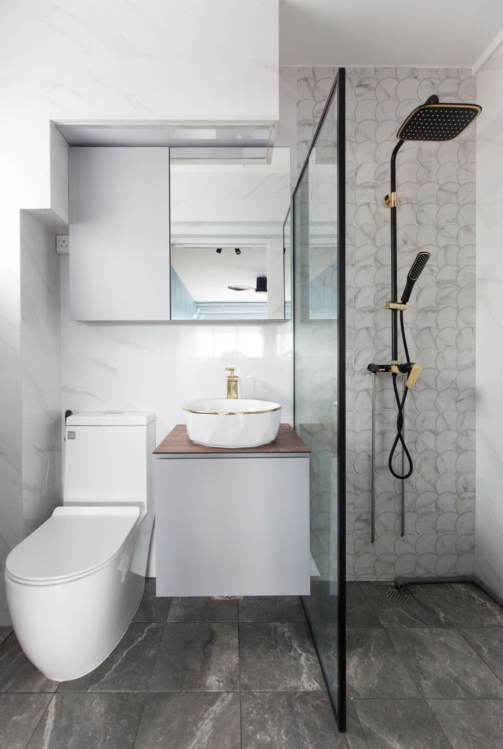 Minimalist, Modern Design - Bathroom - HDB 5 Room - Design by Carpenters 匠