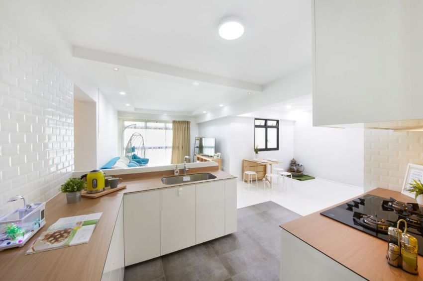 Minimalist, Modern, Scandinavian Design - Kitchen - HDB 4 Room - Design by Carpenters 匠