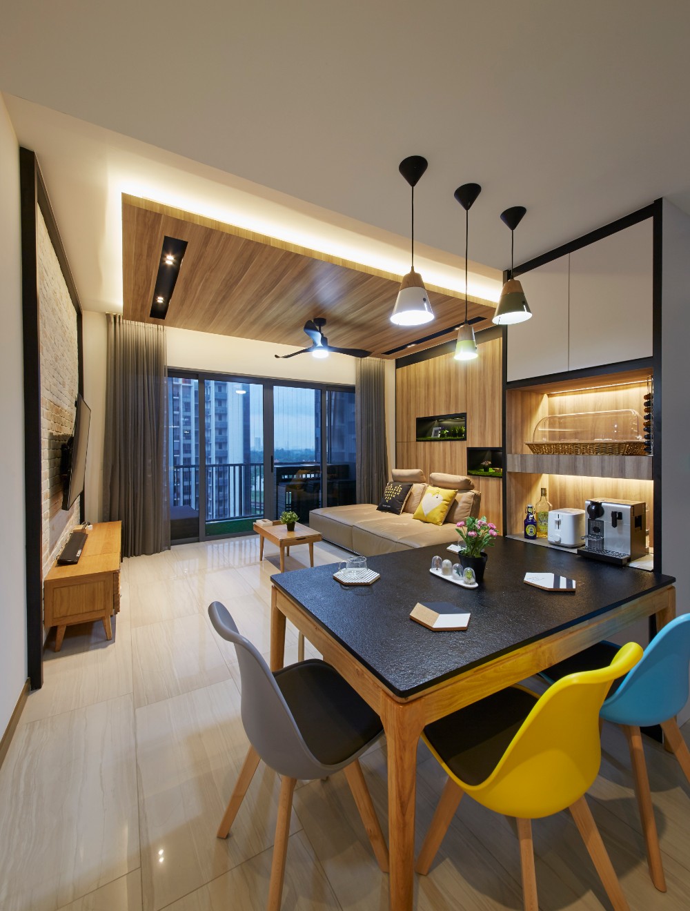 Industrial, Modern Design - Dining Room - Condominium - Design by Carpenters 匠
