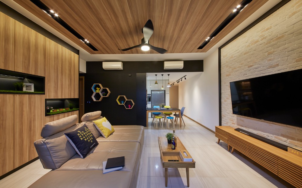 Industrial, Modern Design - Living Room - Condominium - Design by Carpenters 匠