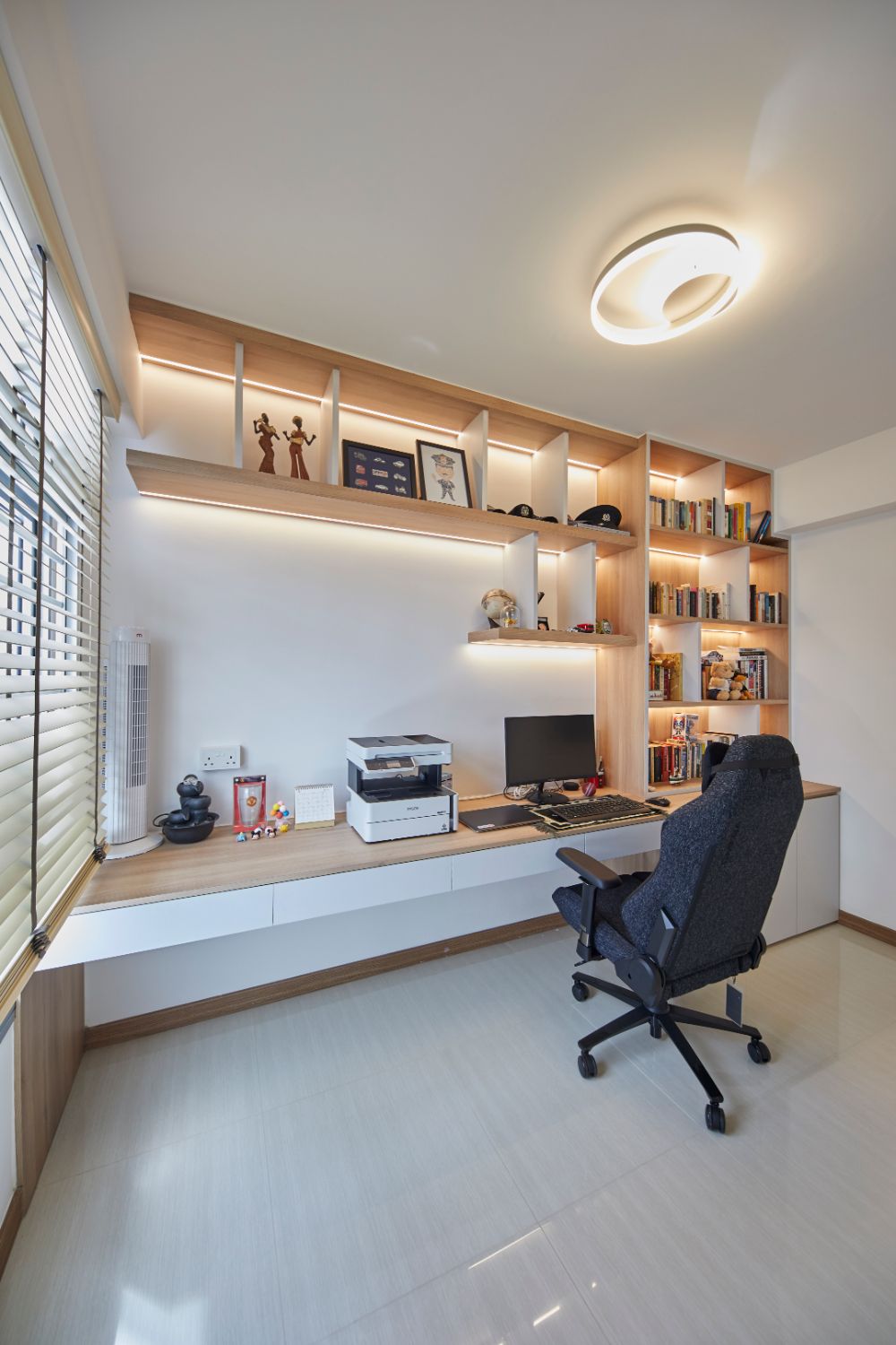 Contemporary, Modern Design - Study Room - HDB 5 Room - Design by Carpenters 匠