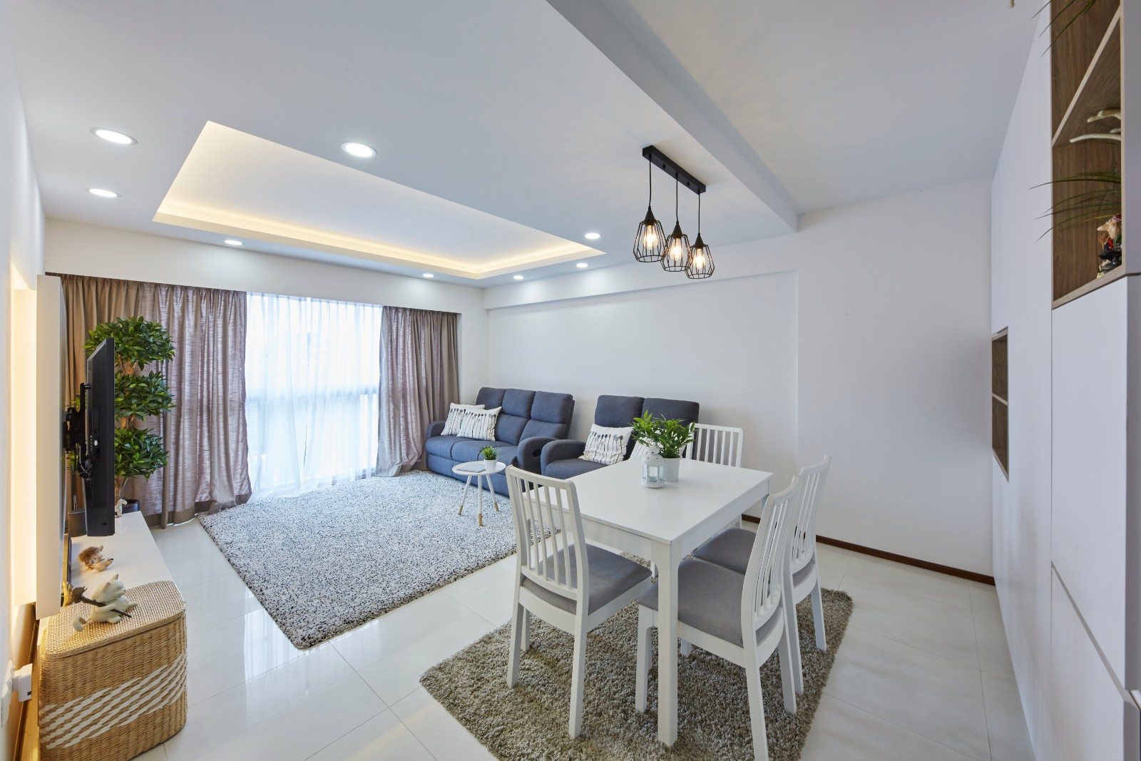 Minimalist, Modern, Scandinavian Design - Living Room - HDB 4 Room - Design by Carpenters 匠