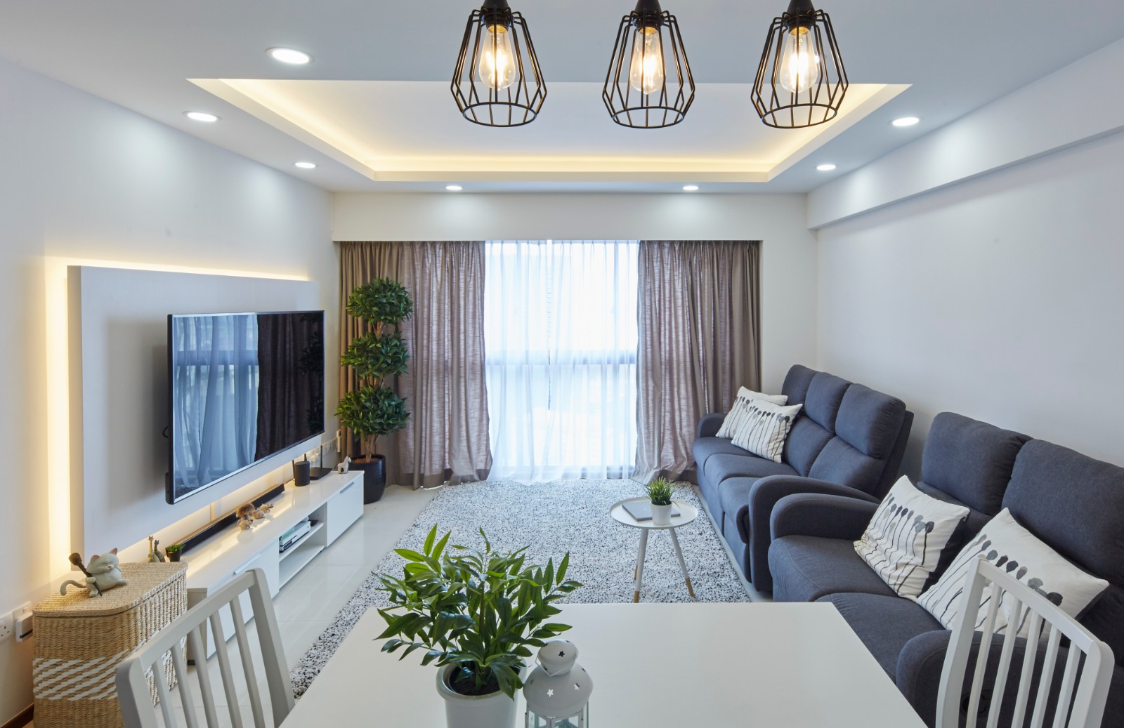 Minimalist, Modern, Scandinavian Design - Living Room - HDB 4 Room - Design by Carpenters 匠