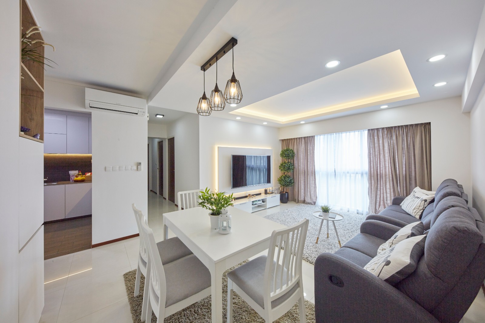 Minimalist, Modern, Scandinavian Design - Living Room - HDB 4 Room - Design by Carpenters 匠