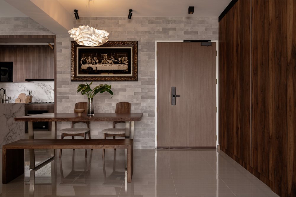 Resort Design - Dining Room - HDB 5 Room - Design by Carpenters 匠