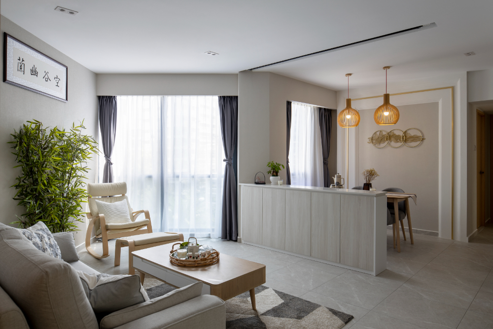 Modern, Oriental Design - Living Room - Condominium - Design by Carpenters 匠
