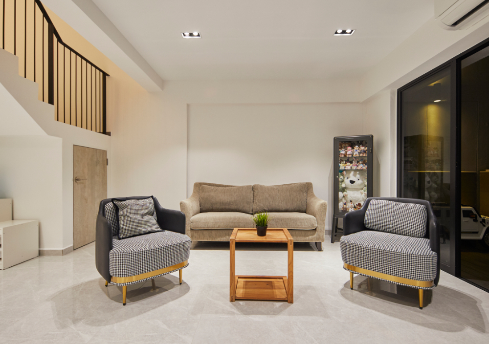Minimalist, Modern Design - Living Room - HDB Executive Apartment - Design by Carpenters 匠