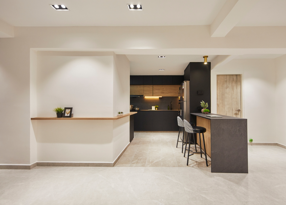 Minimalist, Modern Design - Kitchen - HDB Executive Apartment - Design by Carpenters 匠