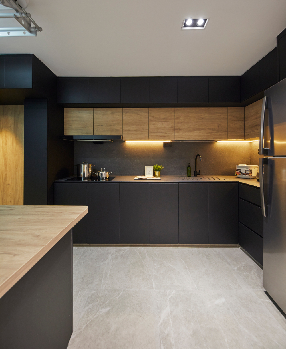 Minimalist, Modern Design - Kitchen - HDB Executive Apartment - Design by Carpenters 匠