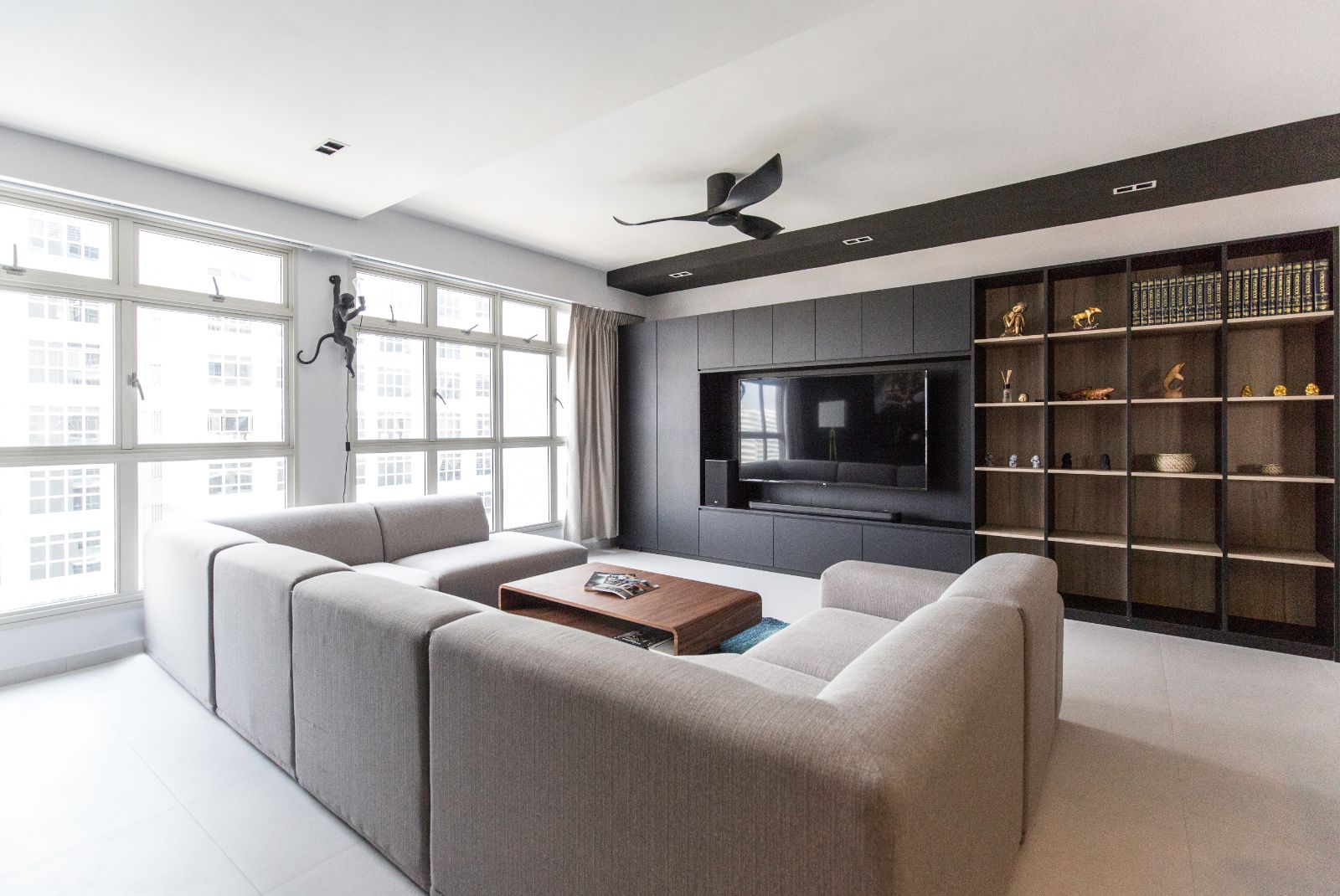 Modern Design - Living Room - HDB 5 Room - Design by Carpenters 匠