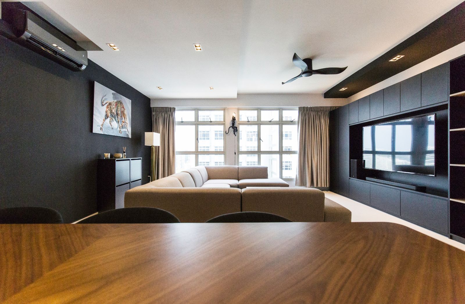 Modern Design - Living Room - HDB 5 Room - Design by Carpenters 匠