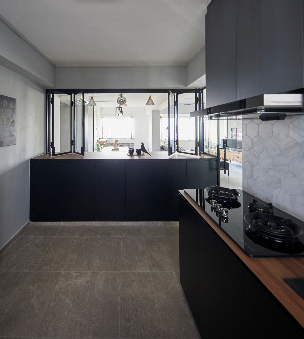 Industrial Design - Kitchen - HDB Executive Apartment - Design by Carpenters 匠