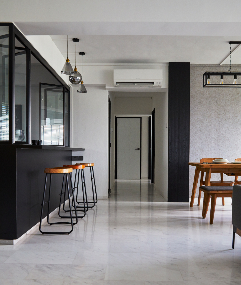 Industrial Design - Kitchen - HDB Executive Apartment - Design by Carpenters 匠