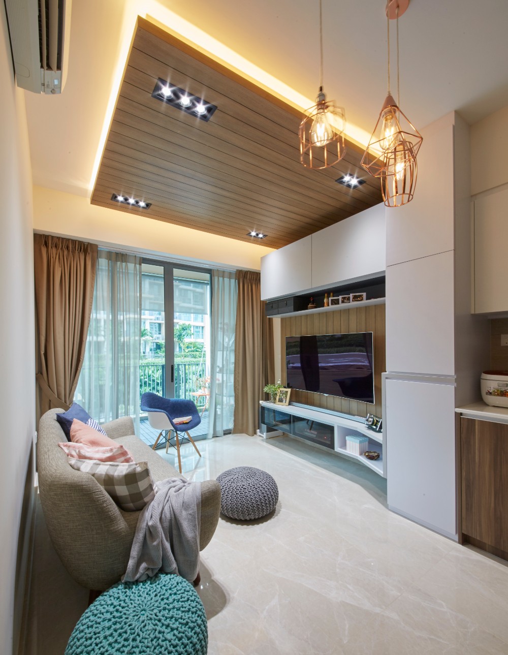 Country, Modern, Scandinavian Design - Living Room - Condominium - Design by Carpenters 匠