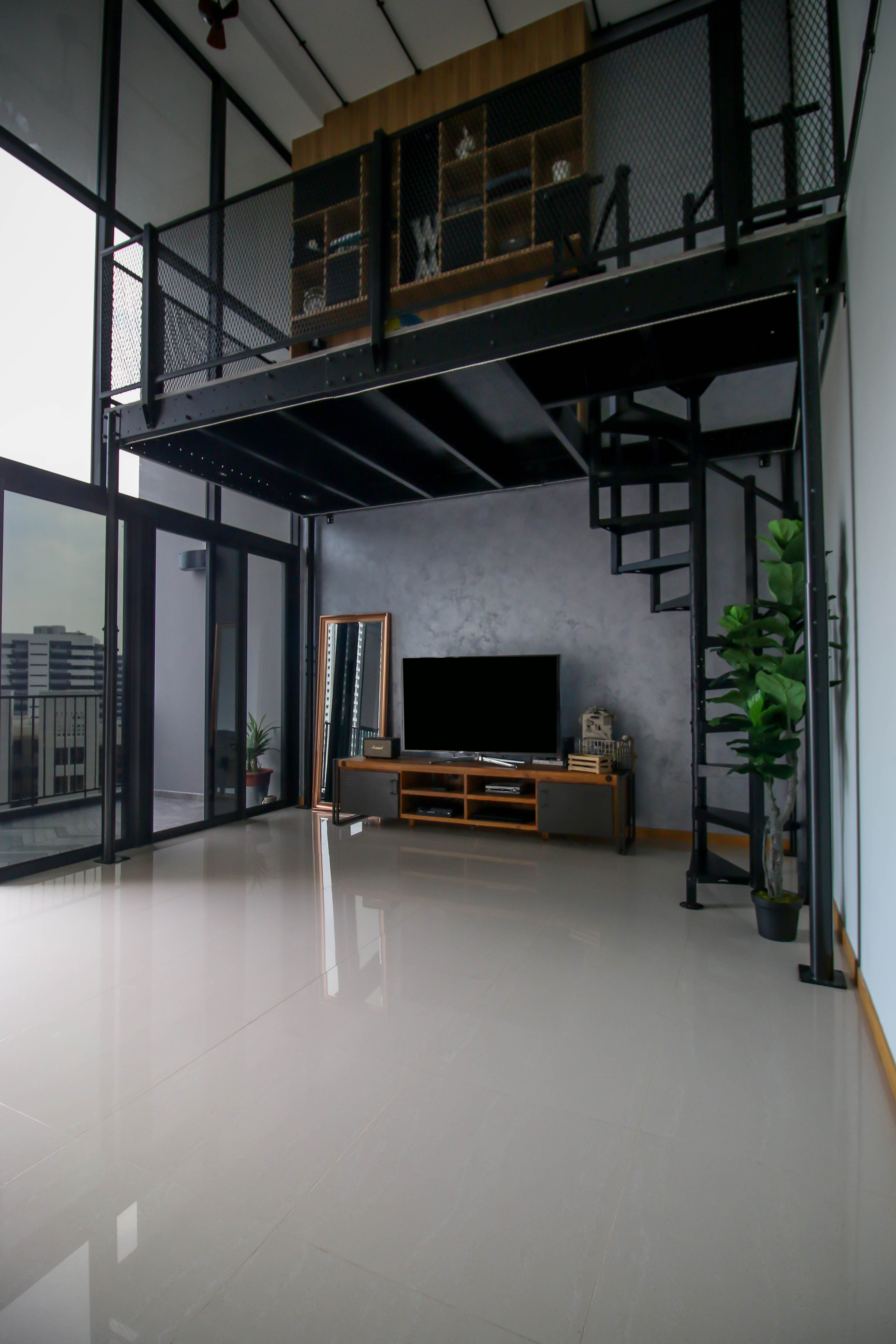 Industrial Design - Living Room - Condominium - Design by Carpenters 匠