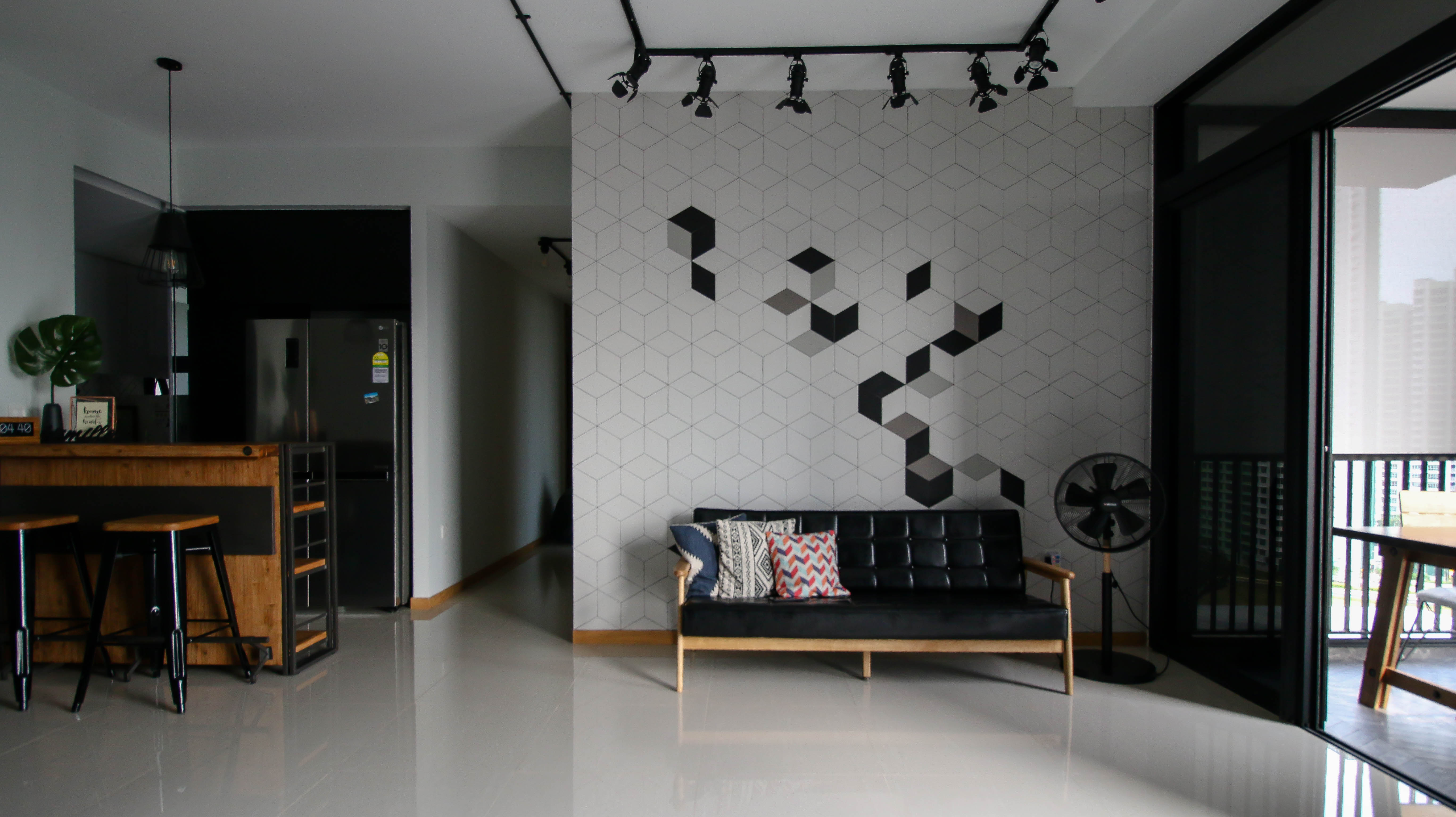 Industrial Design - Living Room - Condominium - Design by Carpenters 匠