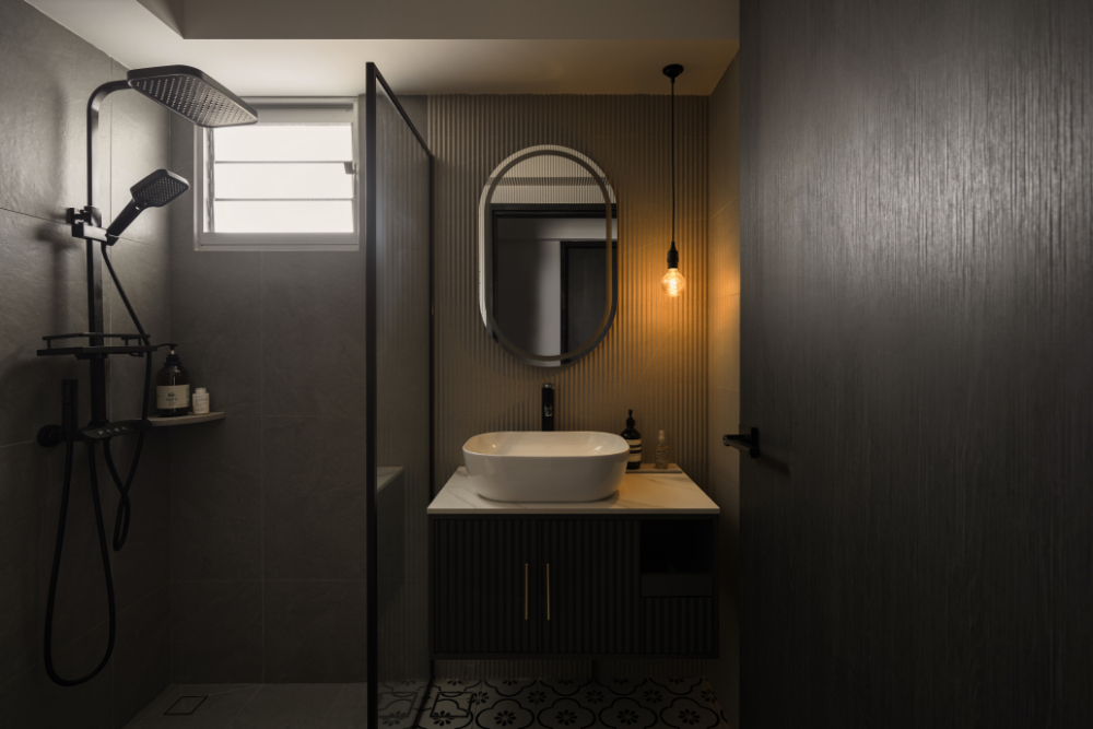 Industrial, Rustic Design - Bathroom - HDB 4 Room - Design by Carpenters 匠