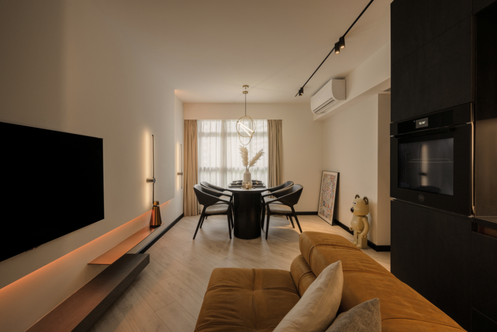 Contemporary, Modern Design - Living Room - HDB 4 Room - Design by Carpenters 匠