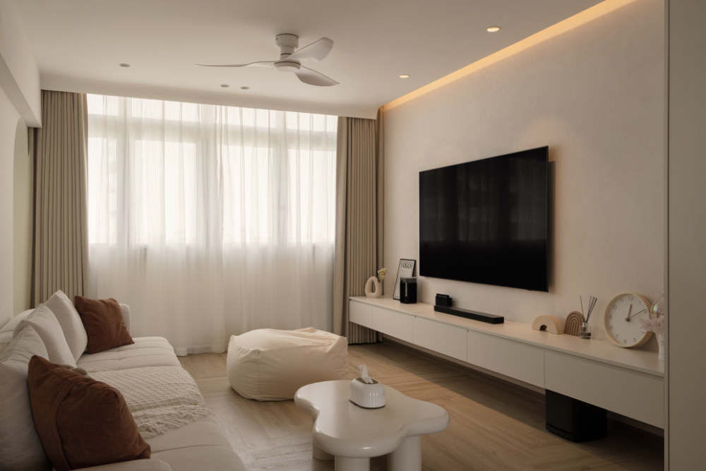 Scandinavian Design - Living Room - HDB Executive Apartment - Design by Carpenters 匠