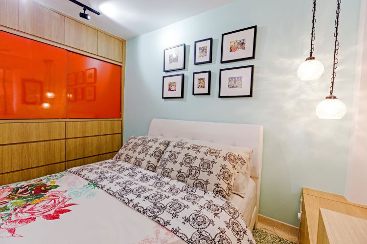 Modern, Retro Design - Bedroom - HDB 3 Room - Design by Chapter B Pte Ltd